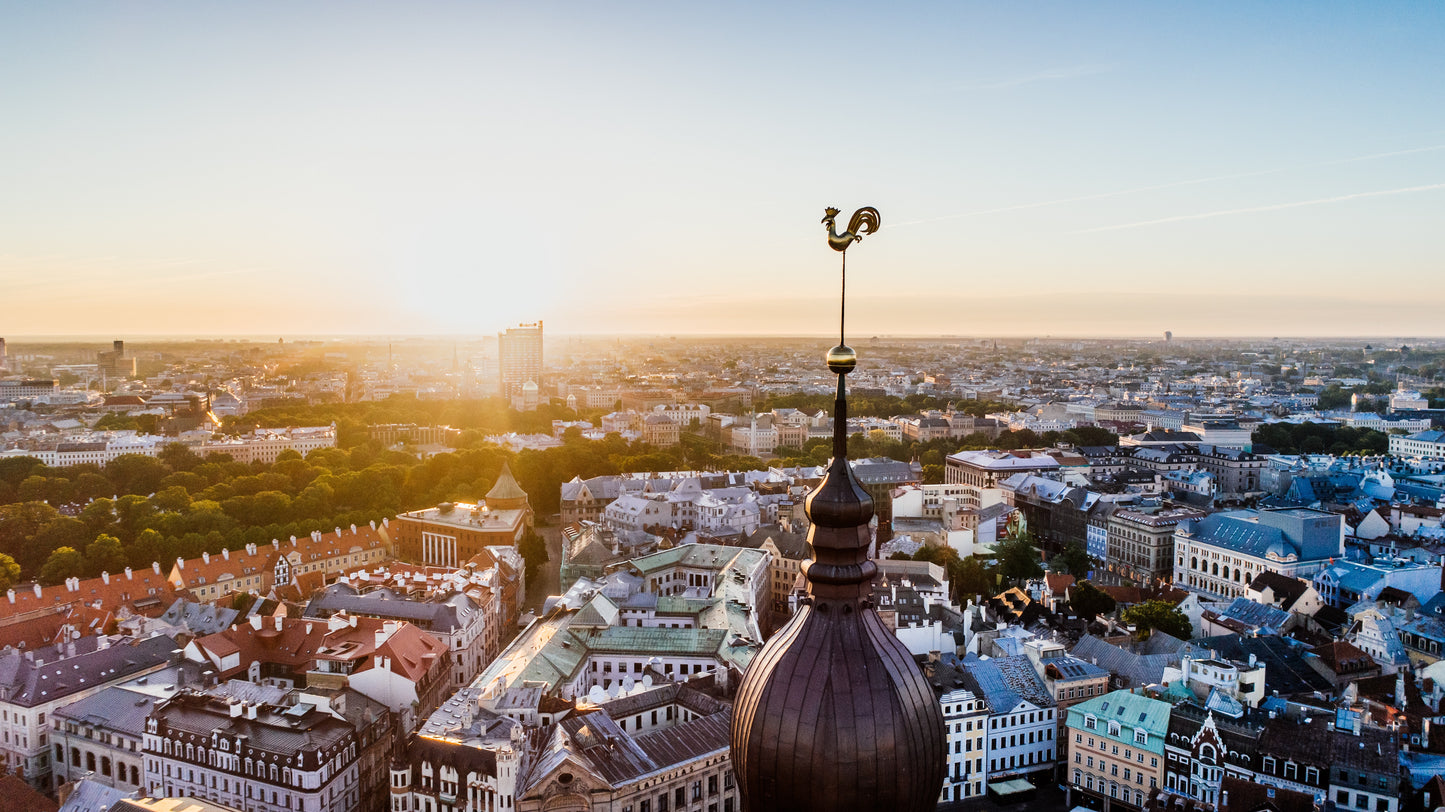 Latvia over the Rooftops of Riga