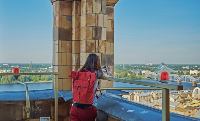 Latvia over the Rooftops of Riga