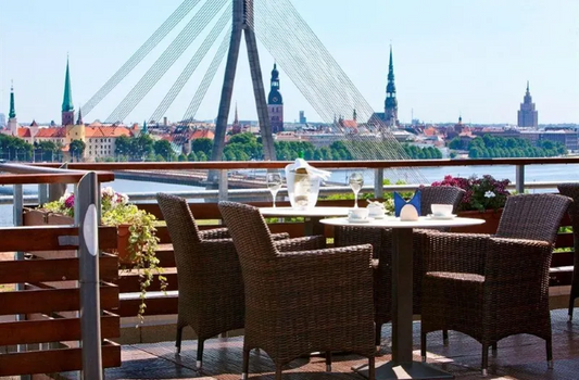 Latvia over the Rooftops of Riga