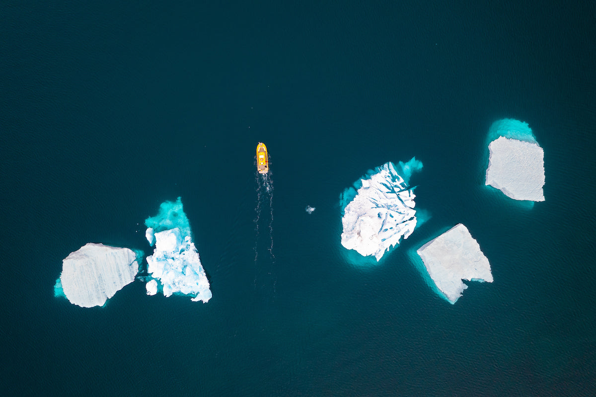 In Search of Icebergs by Boat